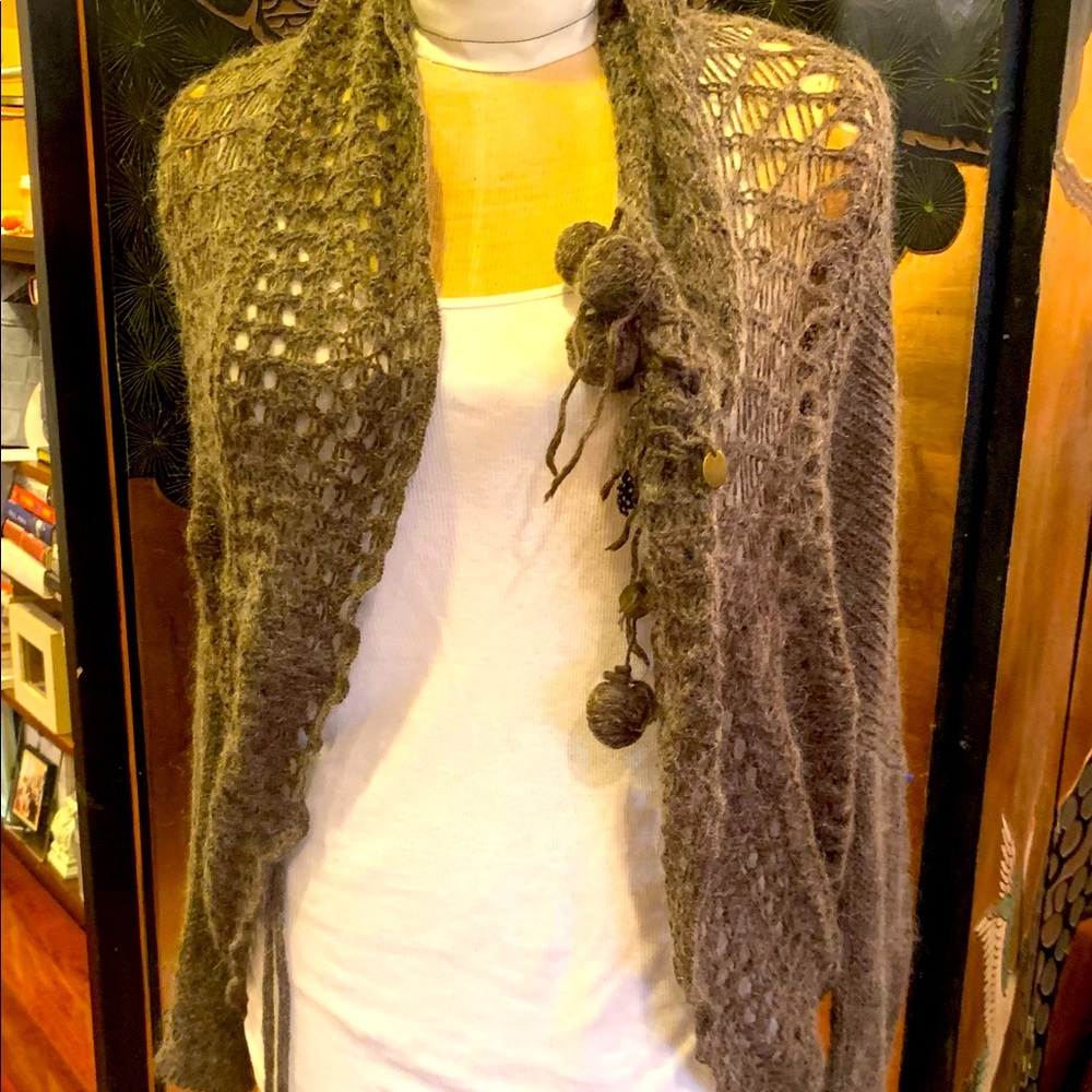 Stunning LM Lulu Paris mohair blend kimono sweater